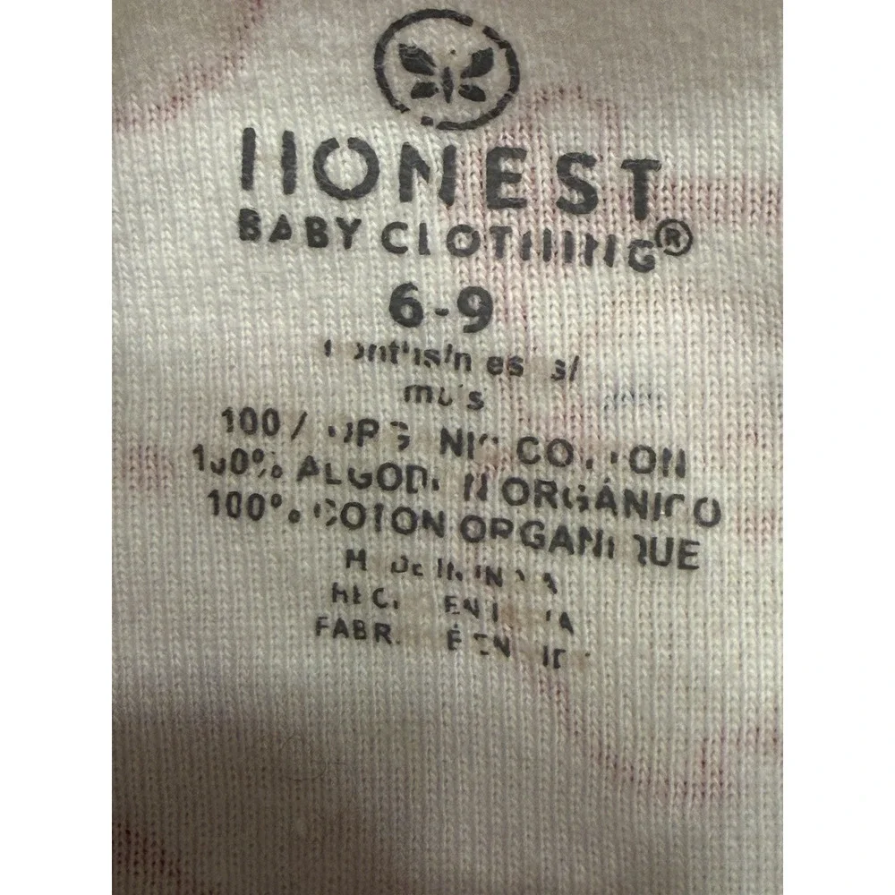 Honest Clothing‎ Baby Christmas Sleeper Size 6-9m Organic Cotton Holiday Santa